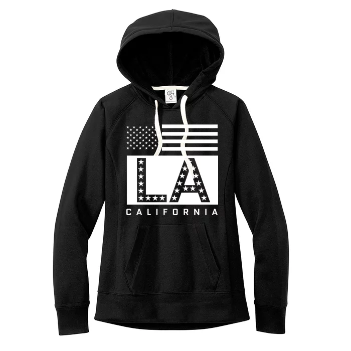 American LA California State Flag Women's Fleece Hoodie