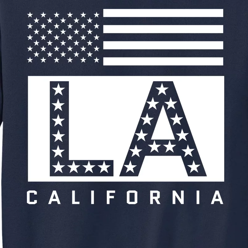 American LA California State Flag Tall Sweatshirt