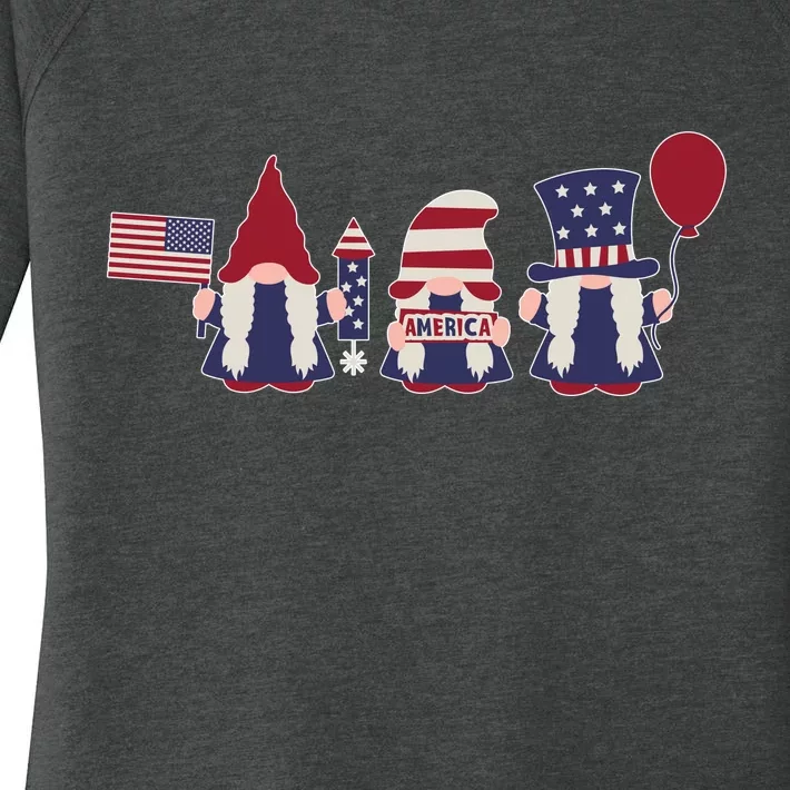 American Lawn Gnomes USA Go America Women's Perfect Tri Tunic Long Sleeve Shirt