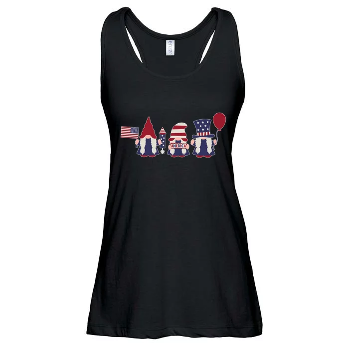 American Lawn Gnomes USA Go America Ladies Essential Flowy Tank