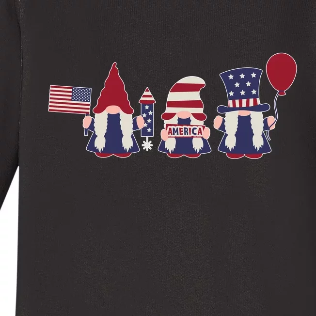 American Lawn Gnomes USA Go America Baby Long Sleeve Bodysuit