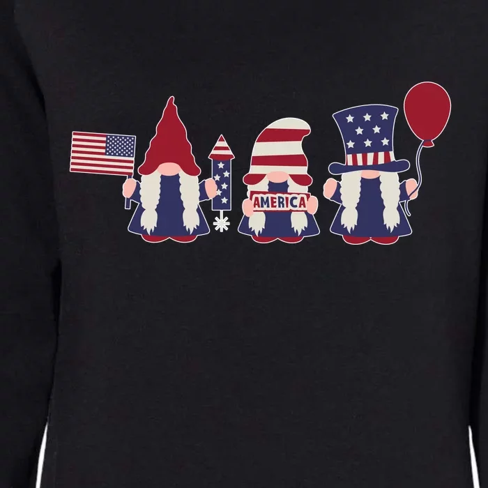 American Lawn Gnomes USA Go America Womens California Wash Sweatshirt