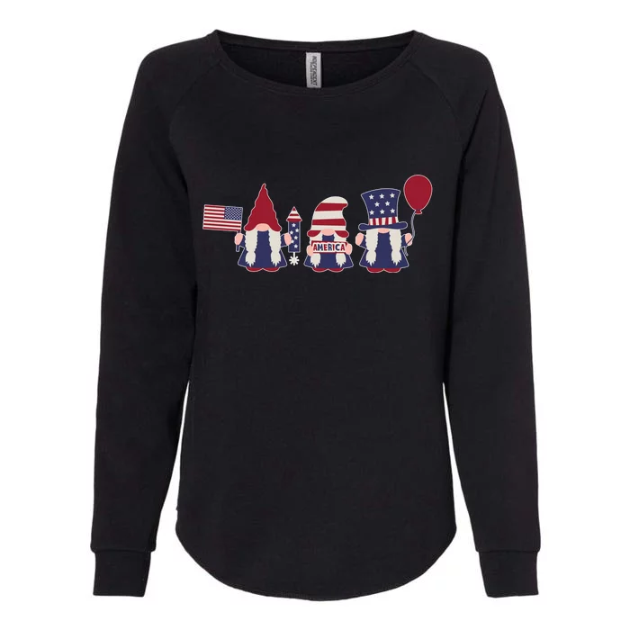 American Lawn Gnomes USA Go America Womens California Wash Sweatshirt