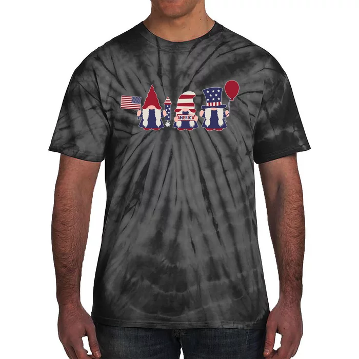 American Lawn Gnomes USA Go America Tie-Dye T-Shirt