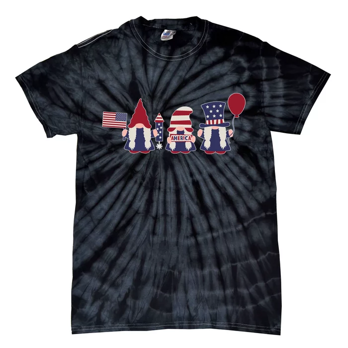 American Lawn Gnomes USA Go America Tie-Dye T-Shirt