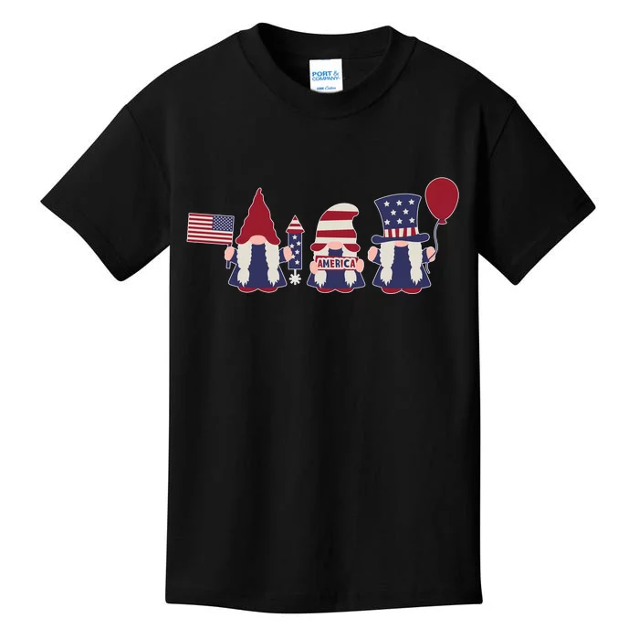 American Lawn Gnomes USA Go America Kids T-Shirt