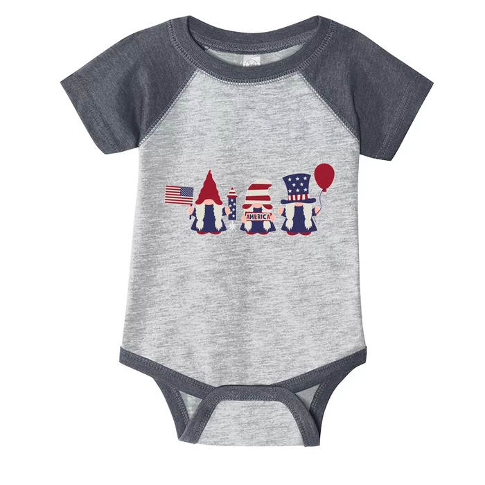 American Lawn Gnomes USA Go America Infant Baby Jersey Bodysuit