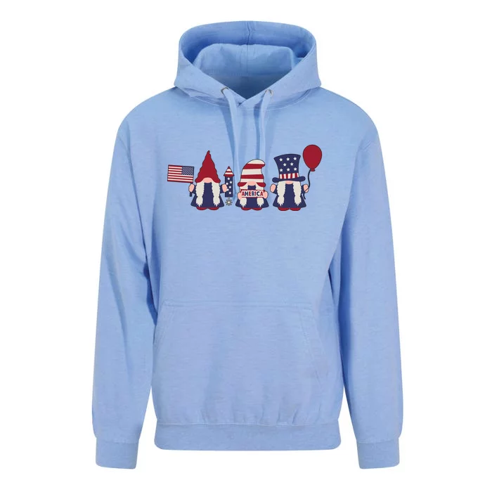 American Lawn Gnomes USA Go America Unisex Surf Hoodie