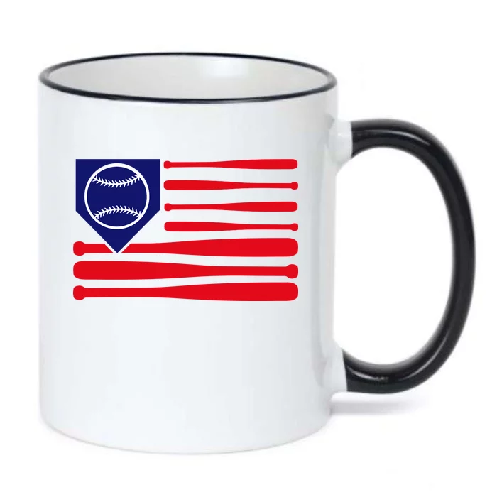 American League Baseball Flag Black Color Changing Mug