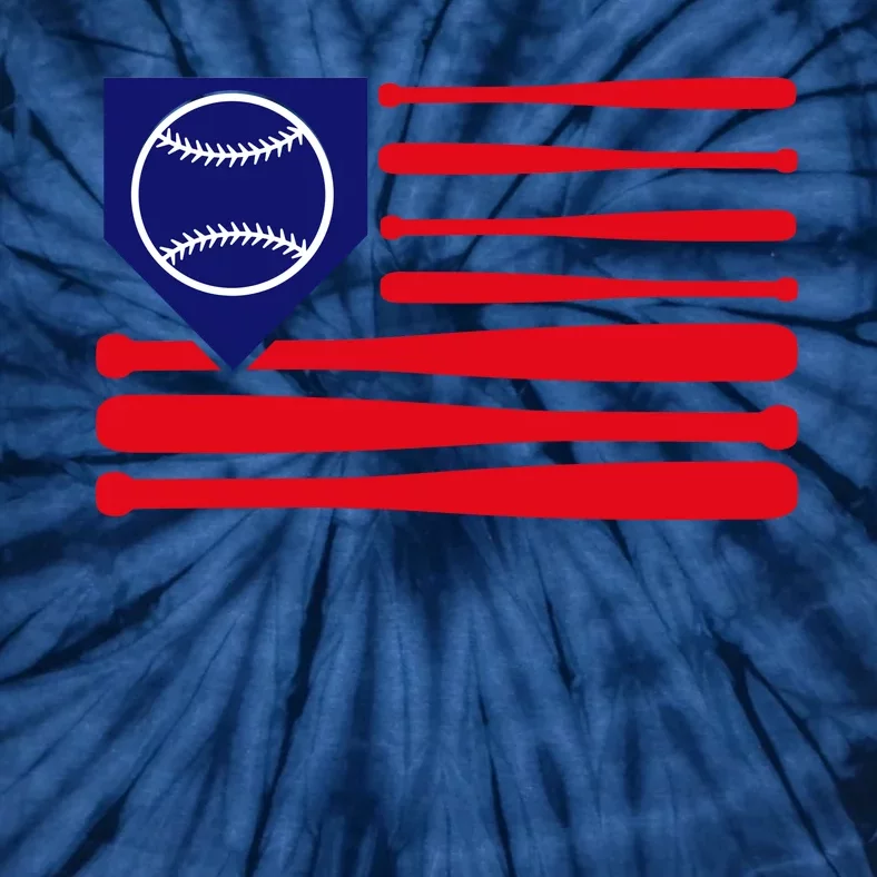 American League Baseball Flag Tie-Dye T-Shirt