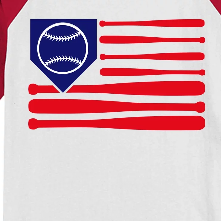 American League Baseball Flag Kids Colorblock Raglan Jersey