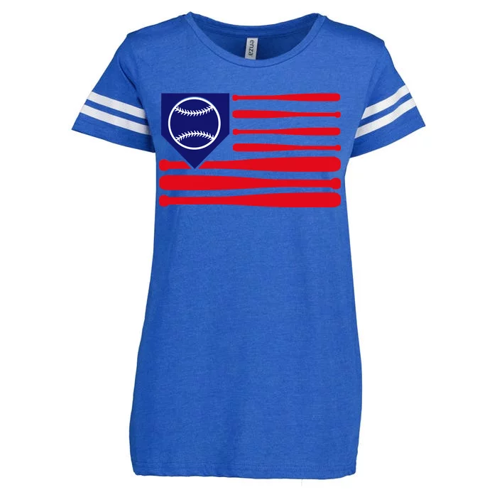 American League Baseball Flag Enza Ladies Jersey Football T-Shirt