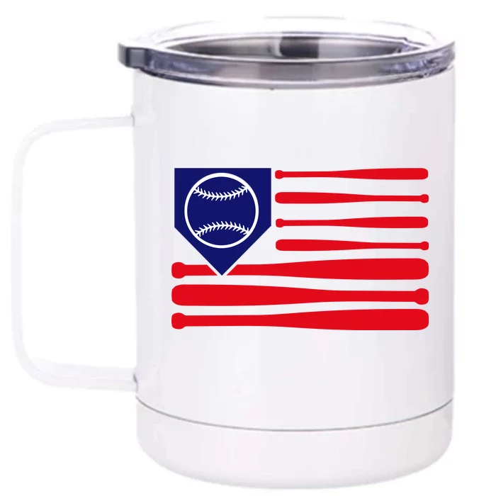 American League Baseball Flag Front & Back 12oz Stainless Steel Tumbler Cup