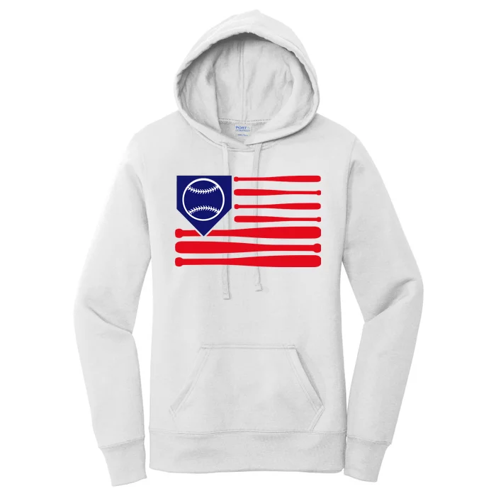 American League Baseball Flag Women's Pullover Hoodie