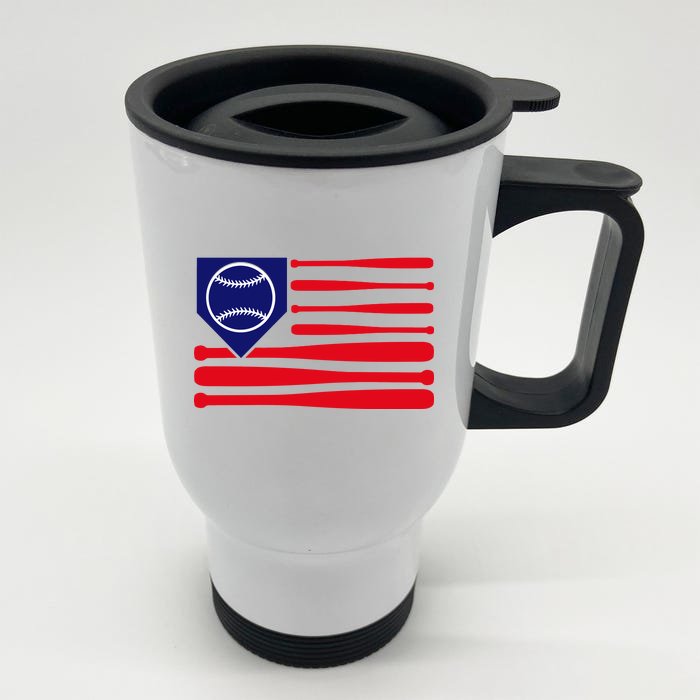 American League Baseball Flag Front & Back Stainless Steel Travel Mug