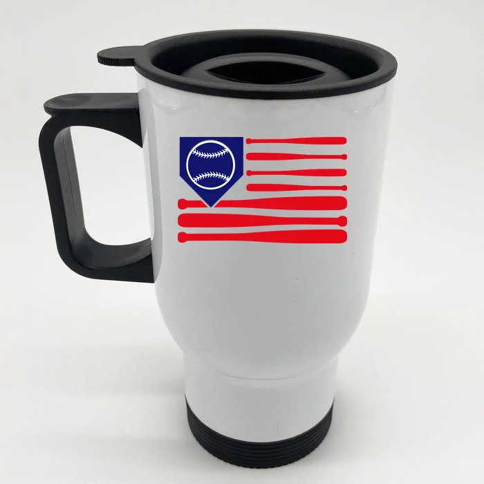 American League Baseball Flag Front & Back Stainless Steel Travel Mug