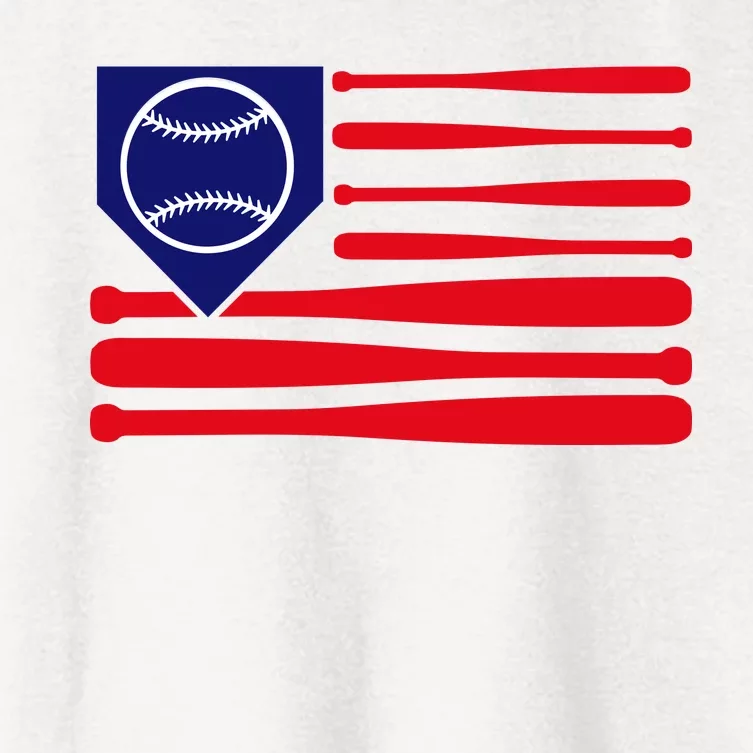 American League Baseball Flag Women's Crop Top Tee