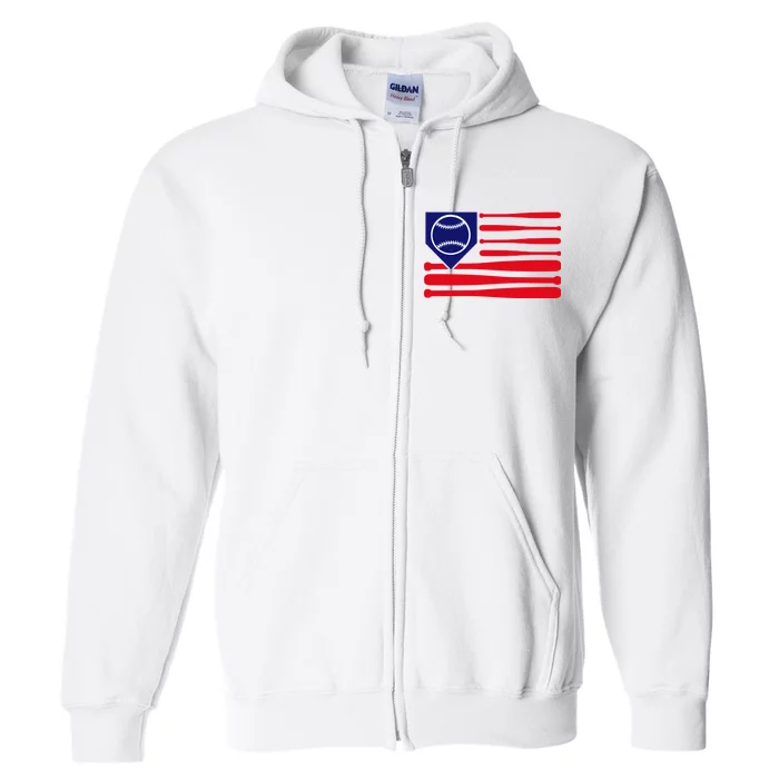 American League Baseball Flag Full Zip Hoodie