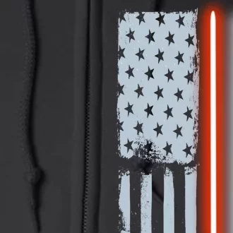 American Lightsaber Flag Full Zip Hoodie