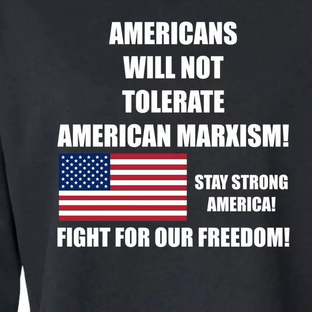 American Marxism Fight Against Cropped Pullover Crew