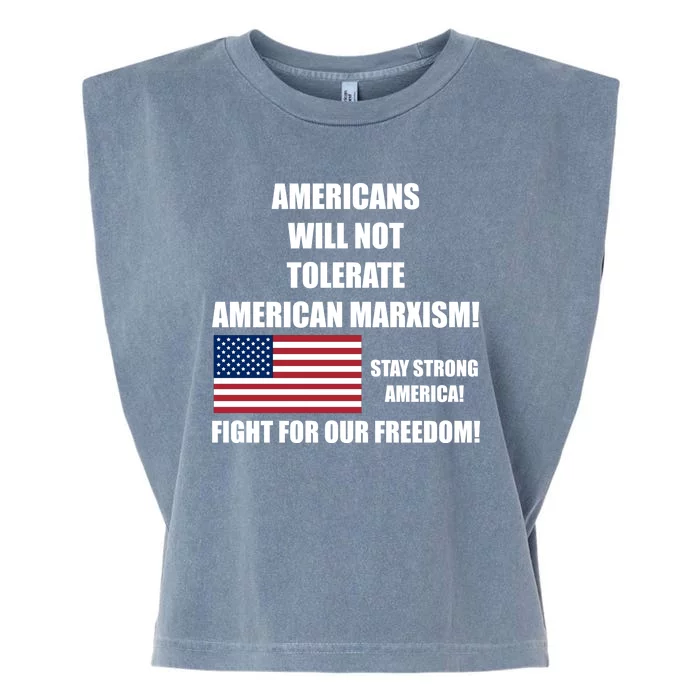 American Marxism Fight Against Garment-Dyed Women's Muscle Tee