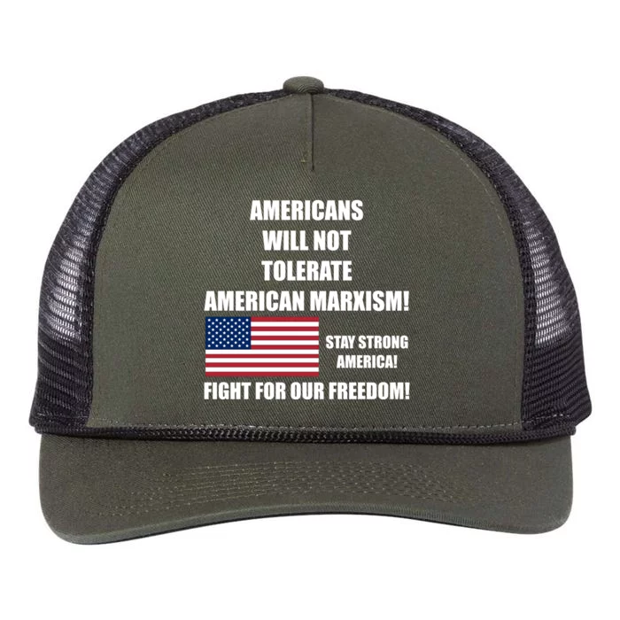 American Marxism Fight Against Retro Rope Trucker Hat Cap