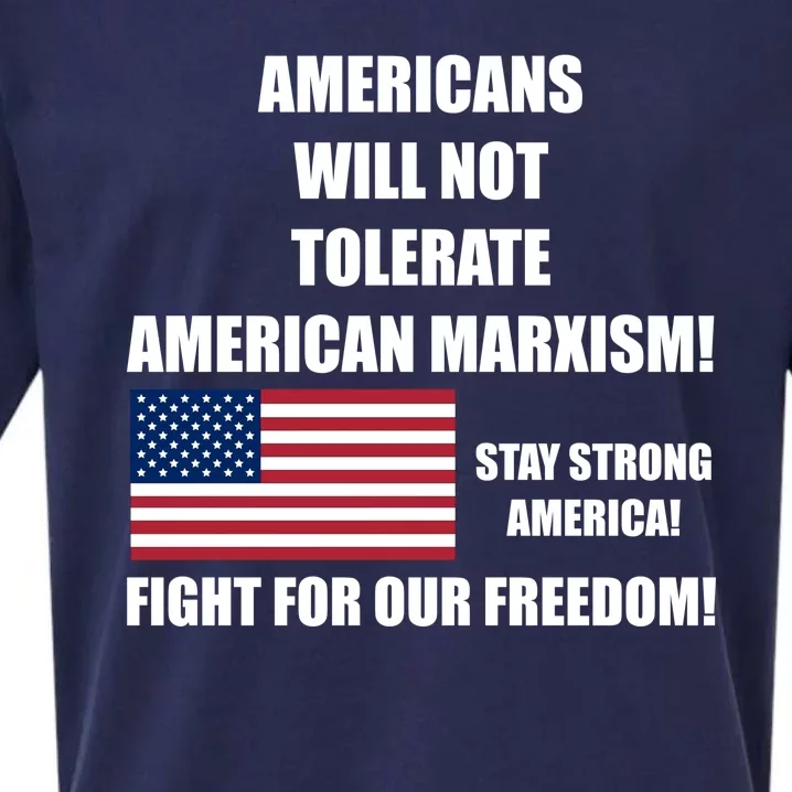 American Marxism Fight Against Sueded Cloud Jersey T-Shirt