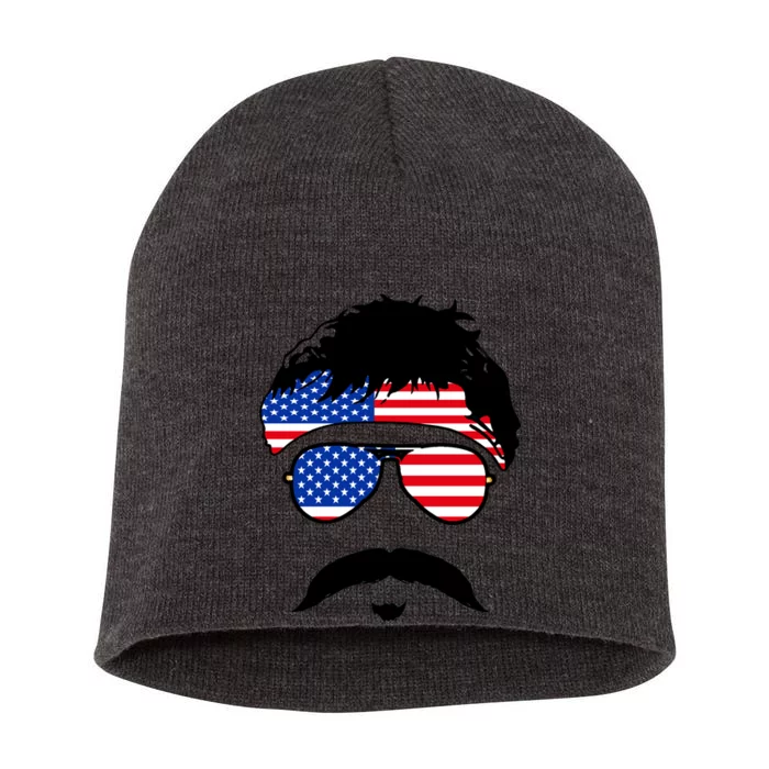 American Minshew Mustache Duval Short Acrylic Beanie