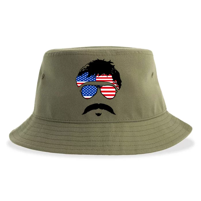 American Minshew Mustache Duval Sustainable Bucket Hat