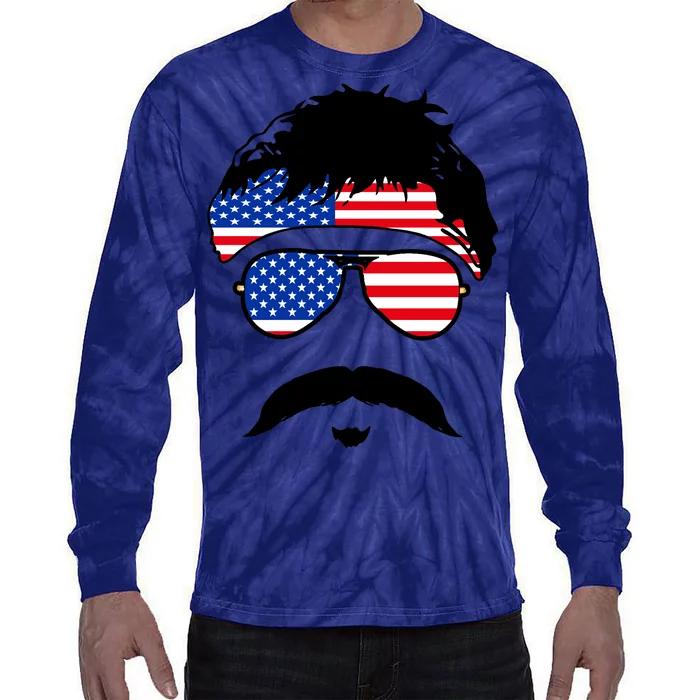 American Minshew Mustache Duval Tie-Dye Long Sleeve Shirt