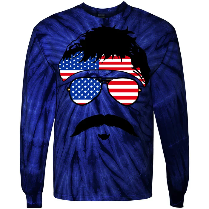 American Minshew Mustache Duval Tie-Dye Long Sleeve Shirt