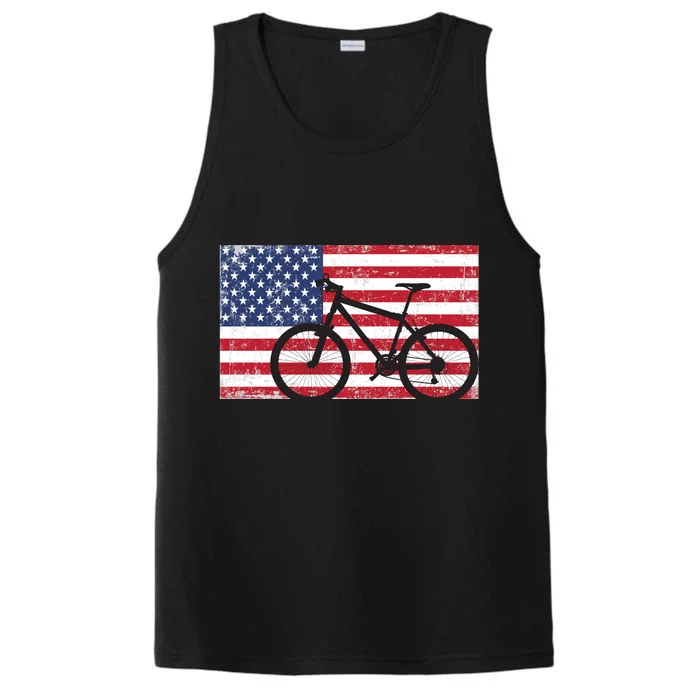 American Mountain Bike USA Flag Performance Tank