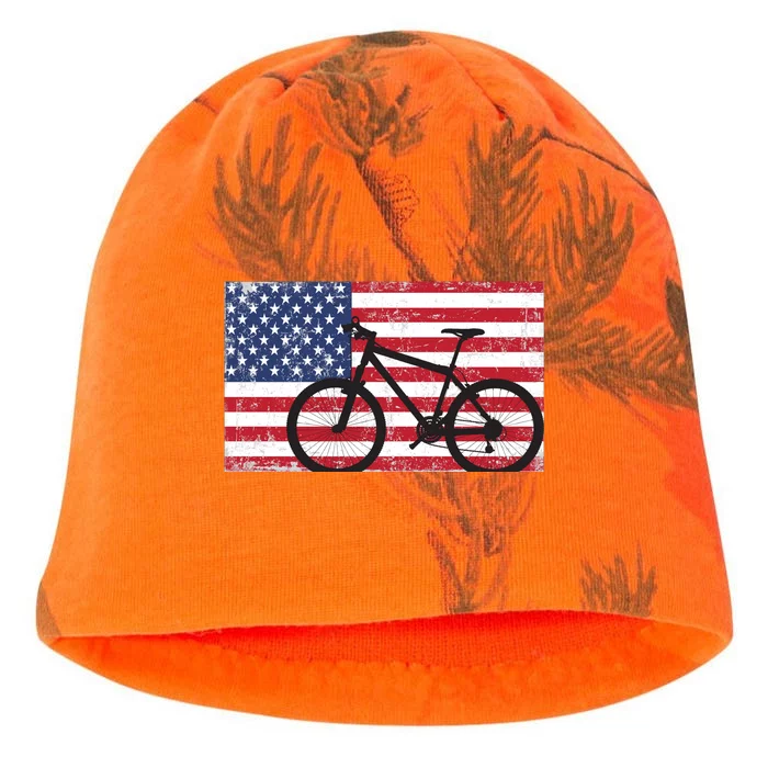 American Mountain Bike USA Flag Kati - Camo Knit Beanie