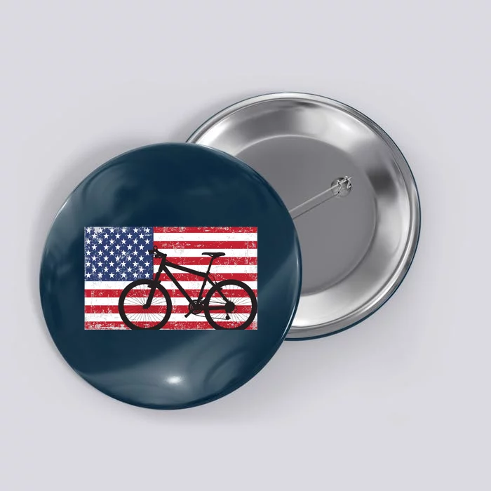 American Mountain Bike USA Flag Button