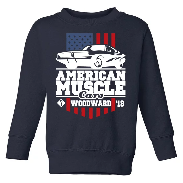 American Muscle Cars Woodward 2018 Toddler Sweatshirt