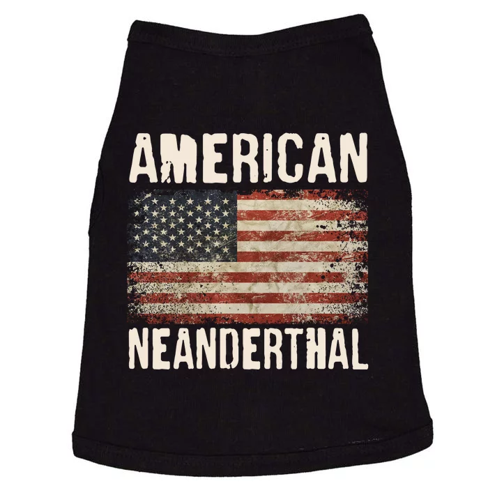 American Neanderthal Distressed US Flag Doggie Tank