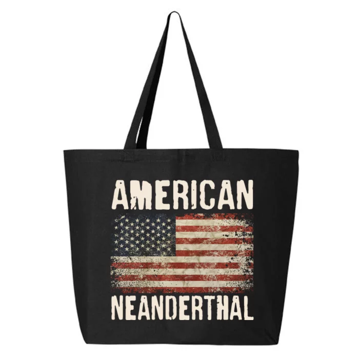 American Neanderthal Distressed US Flag 25L Jumbo Tote