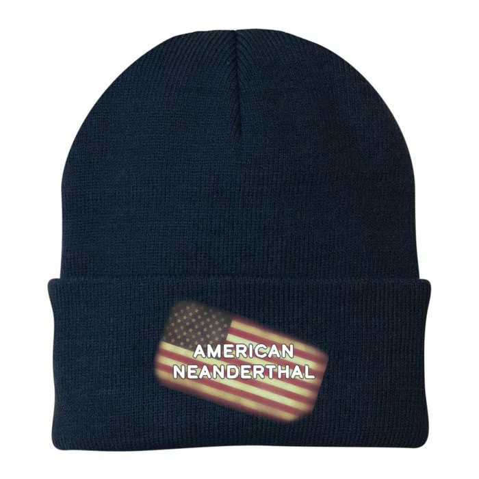 American Neanderthal Flag Knit Cap Winter Beanie