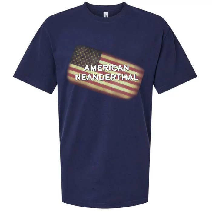 American Neanderthal Flag Sueded Cloud Jersey T-Shirt