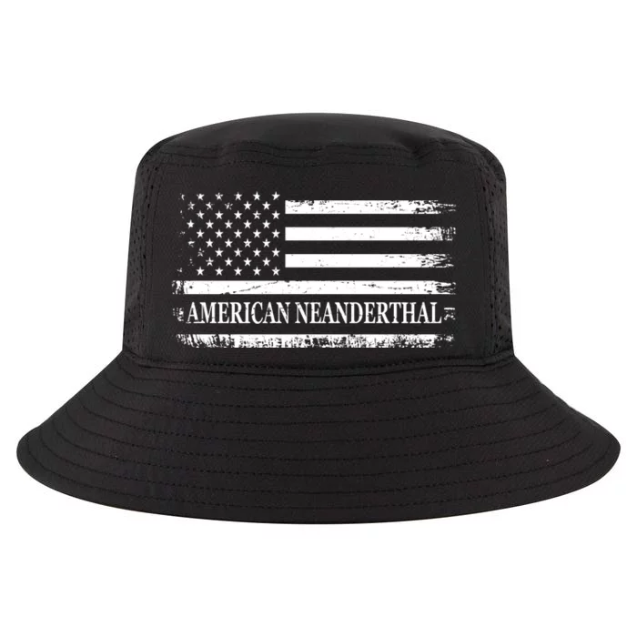 American Neanderthal USA American Flag Cool Comfort Performance Bucket Hat