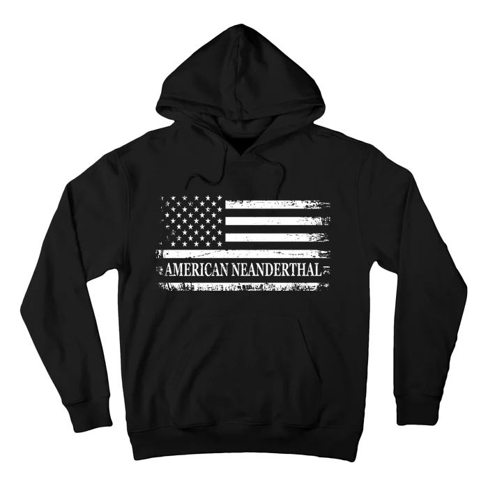 American Neanderthal USA American Flag Hoodie