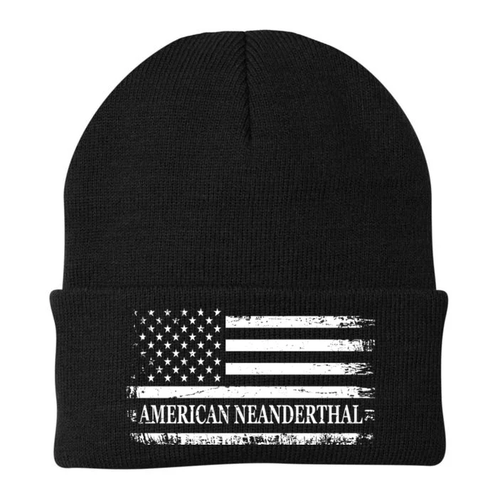 American Neanderthal USA American Flag Knit Cap Winter Beanie