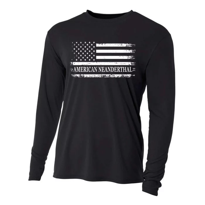 American Neanderthal USA American Flag Cooling Performance Long Sleeve Crew