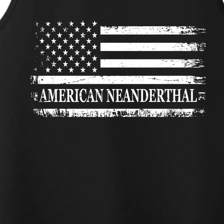 American Neanderthal USA American Flag Performance Tank