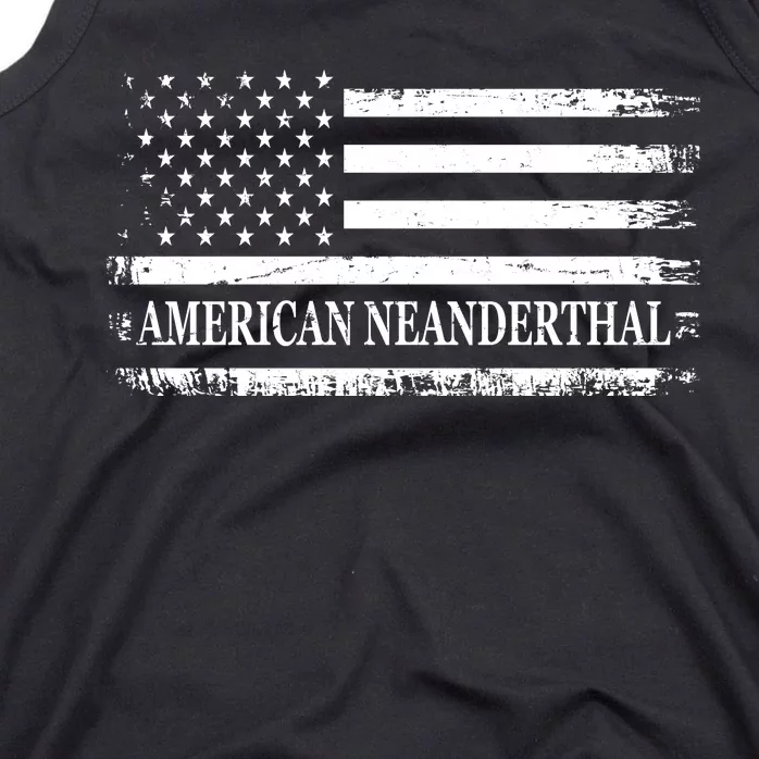 American Neanderthal USA American Flag Tank Top