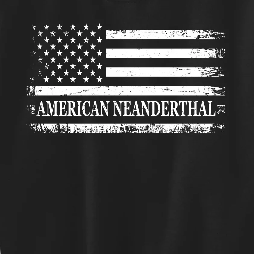 American Neanderthal USA American Flag Kids Sweatshirt