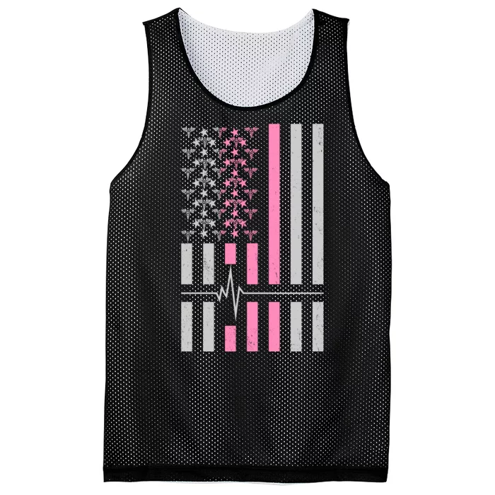 American Nurse USA Flag Mesh Reversible Basketball Jersey Tank