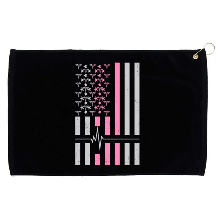 American Nurse USA Flag Grommeted Golf Towel