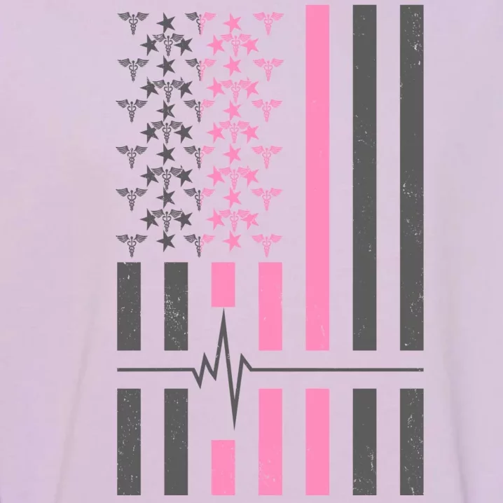 American Nurse USA Flag Garment-Dyed Sweatshirt