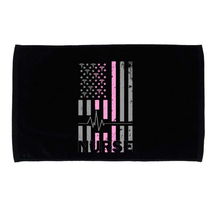 American Nurse Vintage USA Flag Microfiber Hand Towel